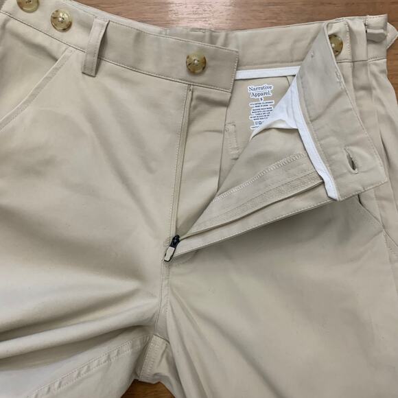 Narrative Apparel Flat Front Khaki Pants Size S NWOT - Picture 5 of 11